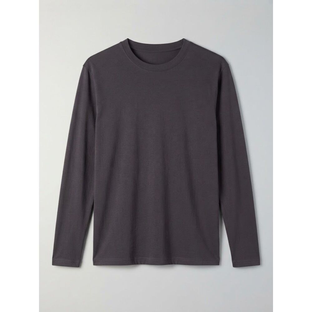 Robert Barakett Men's Long Sleeve Crewneck Tee - Charcoal Sz L